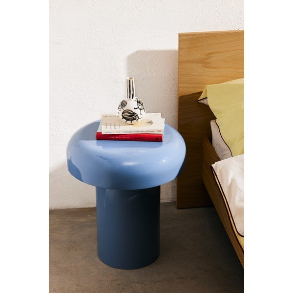 Kovový okrúhly odkladací stolík ø 40 cm Miko – noo.ma-image-1