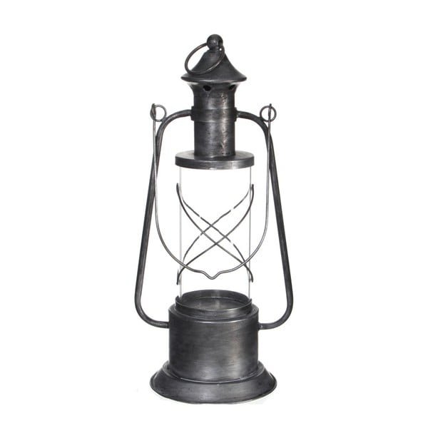 Malý kovový lampáš v striebornej farbe Ego Dekor Granada