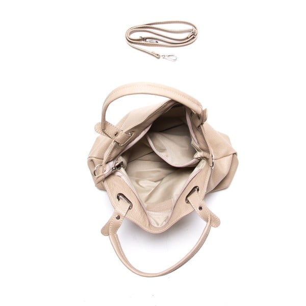 Sivohnedá kožená kabelka Luisa Vannini Nena-image-3