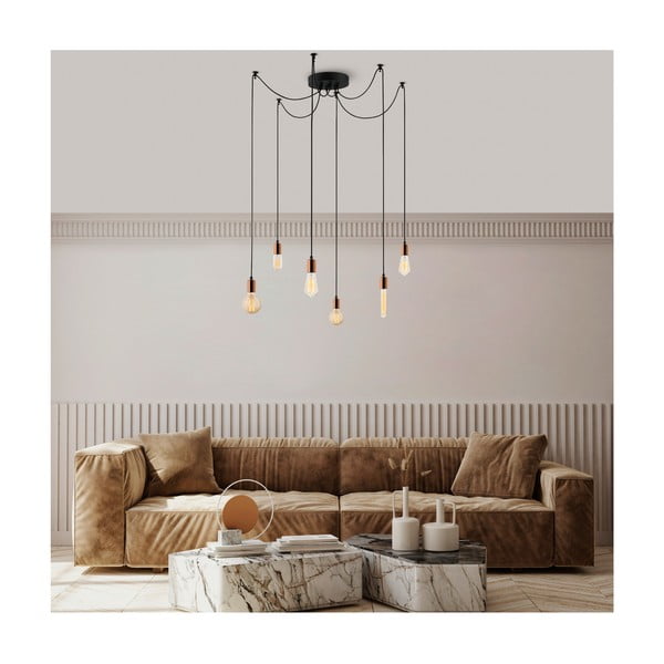 Závesné svietidlo v medenej farbe Kabluni – Opviq lights-image-3
