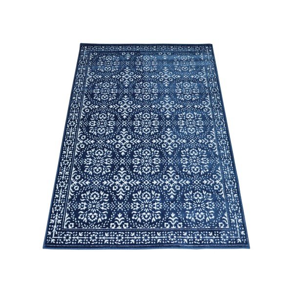 Modrý koberec Webtappeti Reflex Duro, 140 × 200 cm-image-2