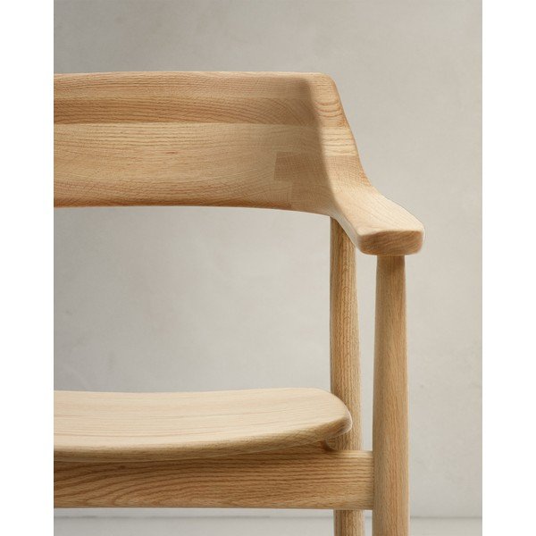 Jedálenská stolička z dubového dreva v prírodnej farbe Fondes – Kave Home-image-4
