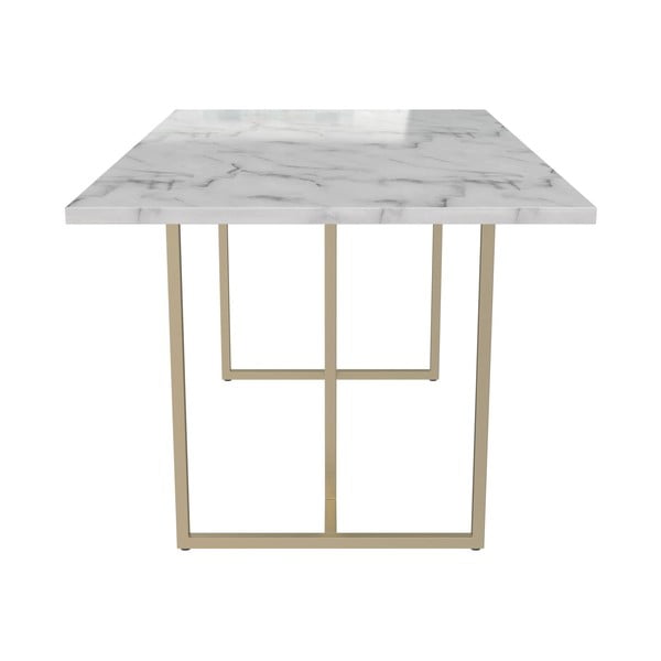 Jedálenský stôl s doskou v dekore mramoru 90x160 cm Astor – CosmoLiving by Cosmopolitan-image-1