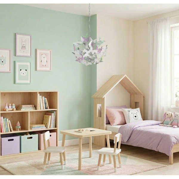 Detský luster s plastovým tienidlom ø 50 cm Butterfly – Reality-image-2