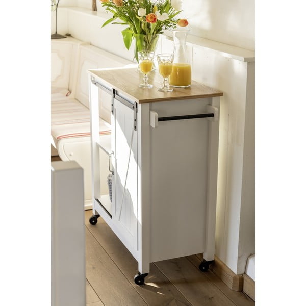 Servírovací stolík na kolieskach 40x80 cm Country House - Wenko-image-2