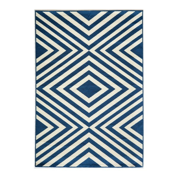 Modrý koberec Nourison Baja Tumbes, 290 × 201 cm