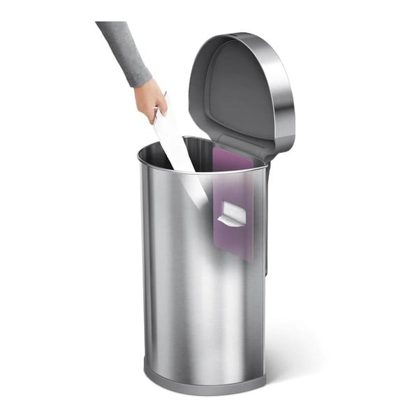 Bezdotykový odpadkový kôš z nerezovej ocele 45 l - simplehuman-image-4