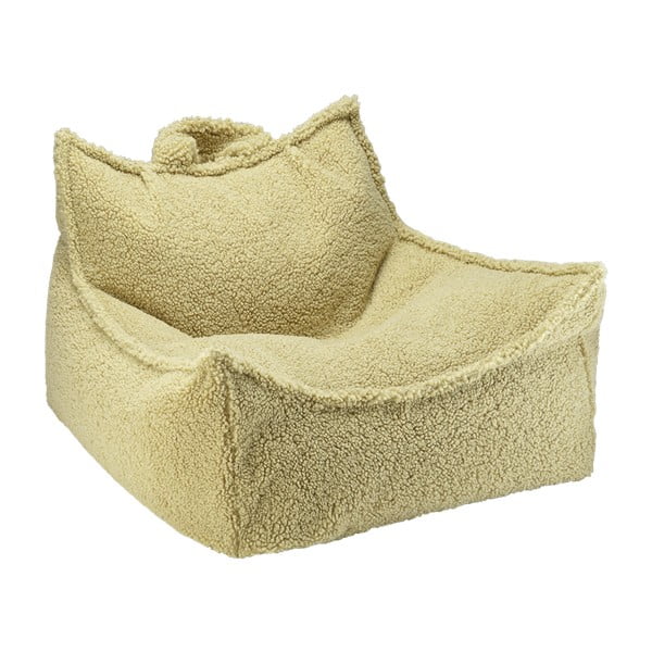 Zelený detský sedací vak z textílie buklé Chair – Wigiwama