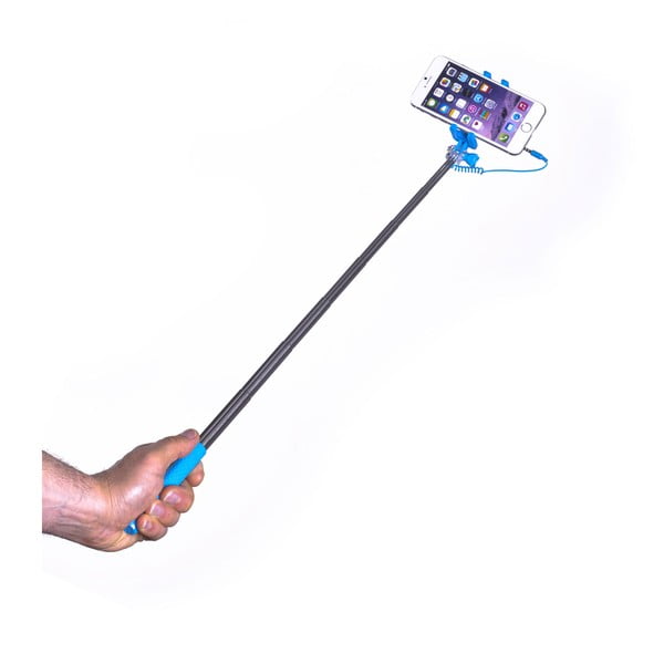 Svetlomodrá Selfie tyč CELLY Mini selfie, svetlomodrá-image-1