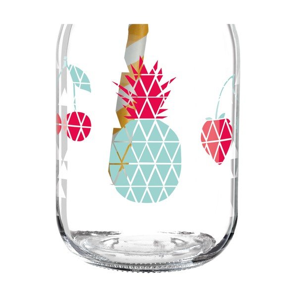 Pohár s viečkom a slamkou Ritzenhoff Kathrin Stockebrand Pineapple, 445 ml-image-4