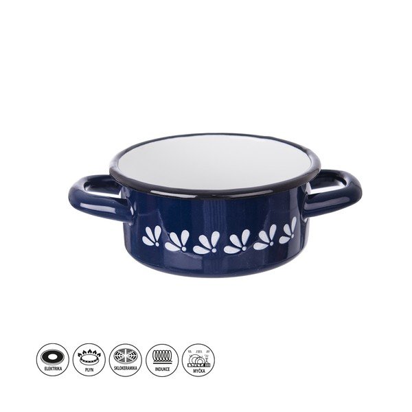 Modrý smaltovaný hrniec Orion, 0,6 l-image-3