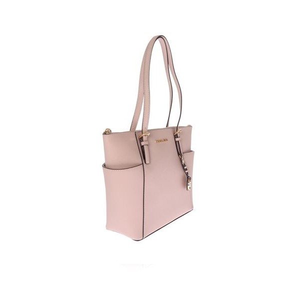 Svetloružová kožená kabelka Michael Kors Jet Set-image-2