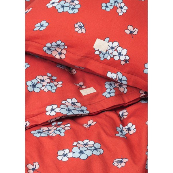 Predĺžené obliečky na dvojlôžko z bavlneného saténu v tehlovej farbe 200x220 cm Grand Pleasantly - JUNA-image-3