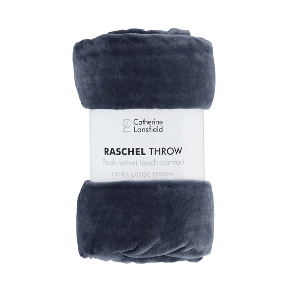 Modrá prikrývka 200x240 cm Raschel – Catherine Lansfield-image-2