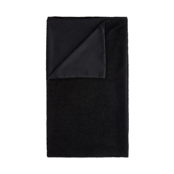 Čierny pléd z materiálu bouclé 180x200 cm Cosy Boucle – Catherine Lansfield-image-1