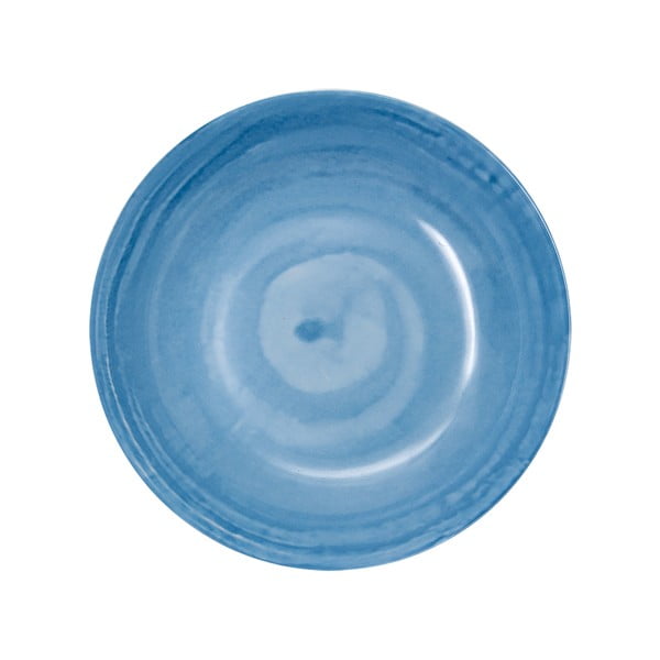Svetlomodré hlboké porcelánové taniere v súprave 6 ks ø 21 cm Tangeri blue – Villa Altachiara