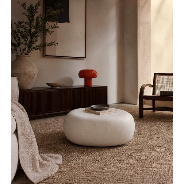 Biely konferenčný stolík 49x65 cm Pebble – vtwonen-image-1