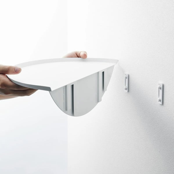 Biela kovová polica 40 cm Tower – YAMAZAKI-image-4