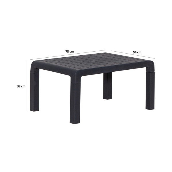 Antracitová záhradná lounge súprava pre 2 Lara – Floriane Garden-image-4