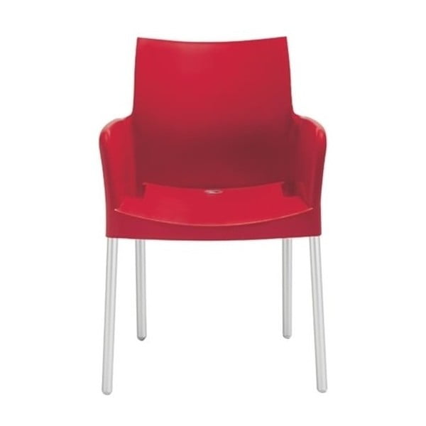 Červená stolička Pedrali Ice 850