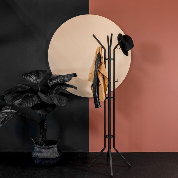 Čierny kovový vešiak 50x170 cm Jaimy – Spinder Design-image-3
