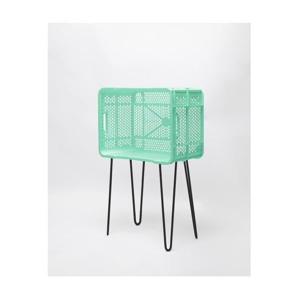 Mátovo-zelený odkladací stolík z recyklovaného plastu Really Nice Things Eco