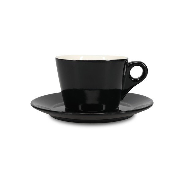 Čierna porcelánová šálka na latte 280 ml Barista – BonBistro-image-2
