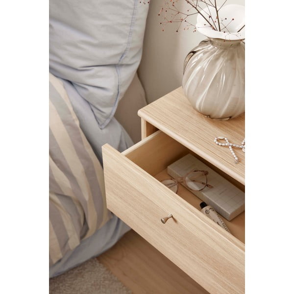 Závesný nočný stolík s poličkami v dekore duba Mistral - Hammel Furniture-image-4