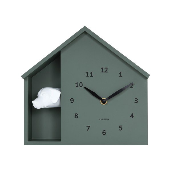 Nástenné hodiny Peeking Doggy – Karlsson