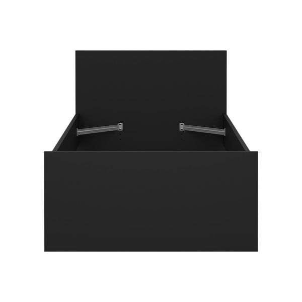 Čierna jednolôžková posteľ 90x190 cm Naia – Tvilum-image-2