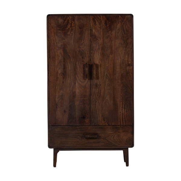 Skrinka z mangového dreva v tmavoprírodnej farbe 85x150x35 cm Liya – WOOOD-image-2