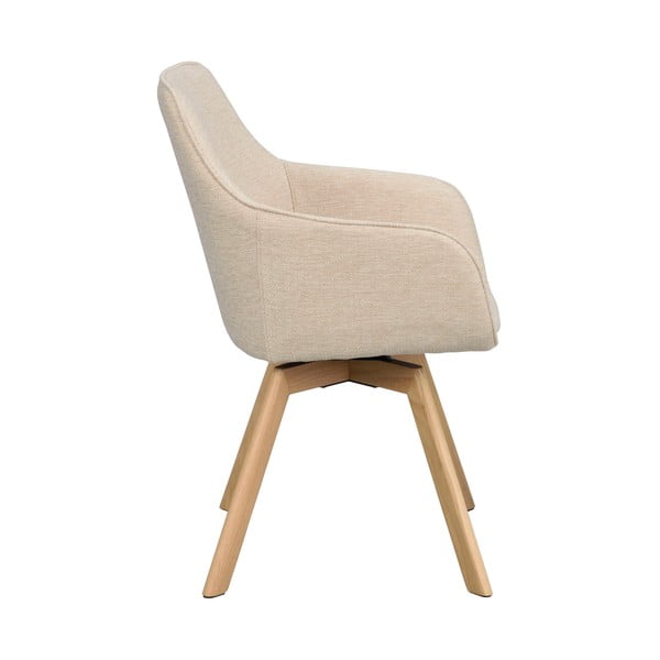 Béžové čalúnené jedálenské kreslá v súprave 2 ks Alison – Rowico-image-2