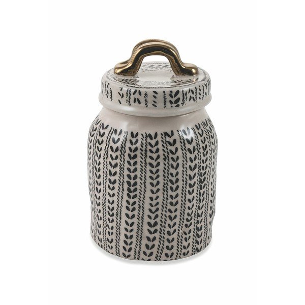 Čierny malý kameninový pohár Villa d'Este Masai, výška 19 cm-image-1