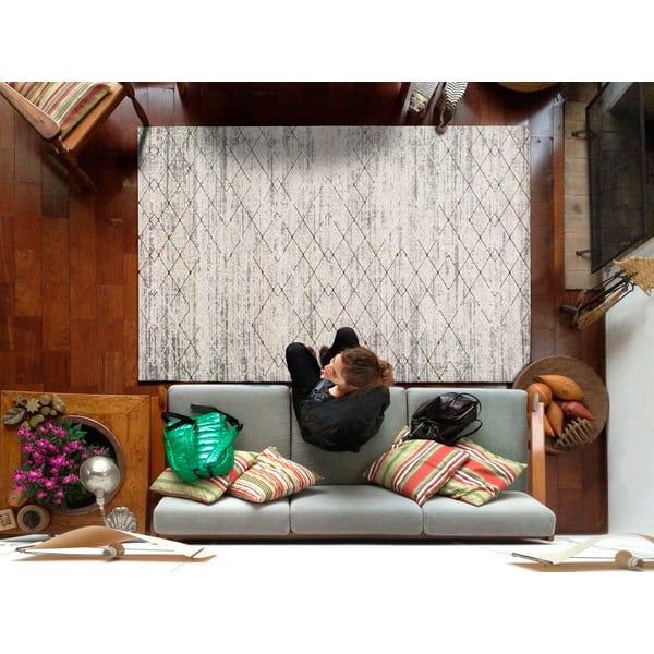 Sivý koberec Universal Berlin Geo, 133 x 190 cm-image-1