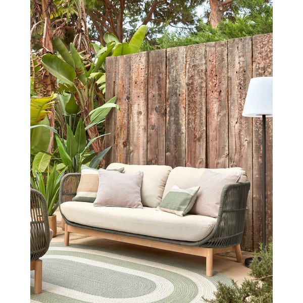 Kaki záhradná pohovka Kave Home Catalina-image-4