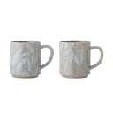 Sivé hrnčeky z kameniny v súprave 2 ks 350 ml Aurora – Bloomingville