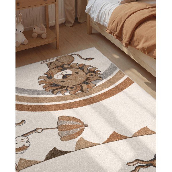 Krémový detský koberec 120x170 cm Roar like a Lion Rainbow Party – Villeroy&Boch-image-3
