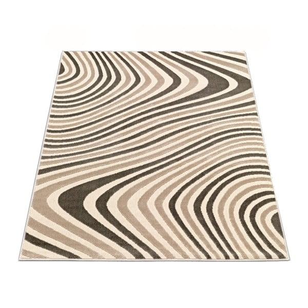 Koberec Webtappeti Reflex Brown Stripes, 160 x 230 cm
