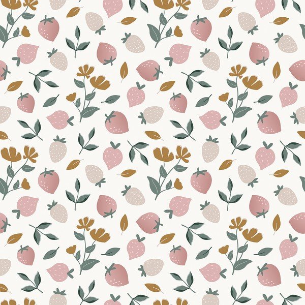 Detská tapeta 10 m x 50 cm Strawberry Fields – Lilipinso
