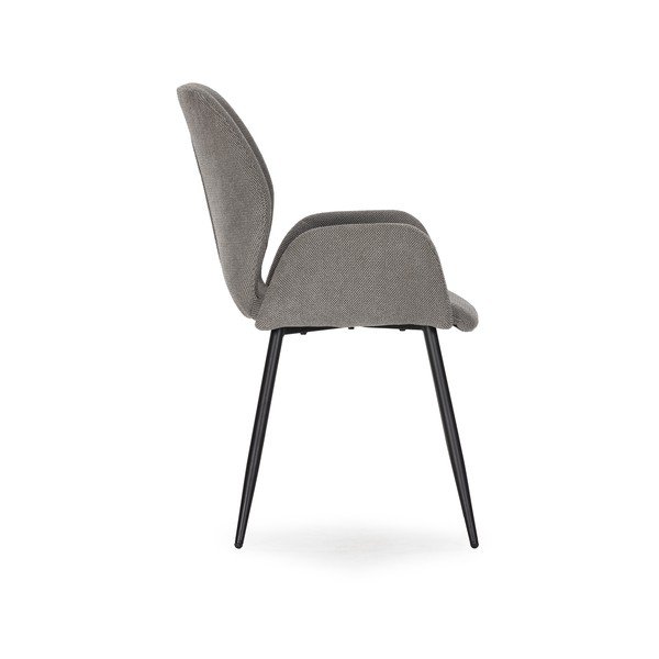 Sivé čalúnené jedálenské kreslá v súprave 2 ks Ansu – Marckeric-image-4