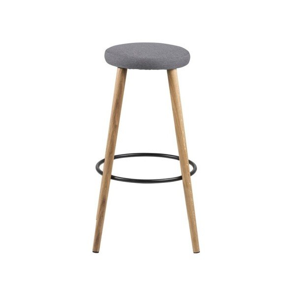 Sivá barová stolička Actona Hector Wood-image-2