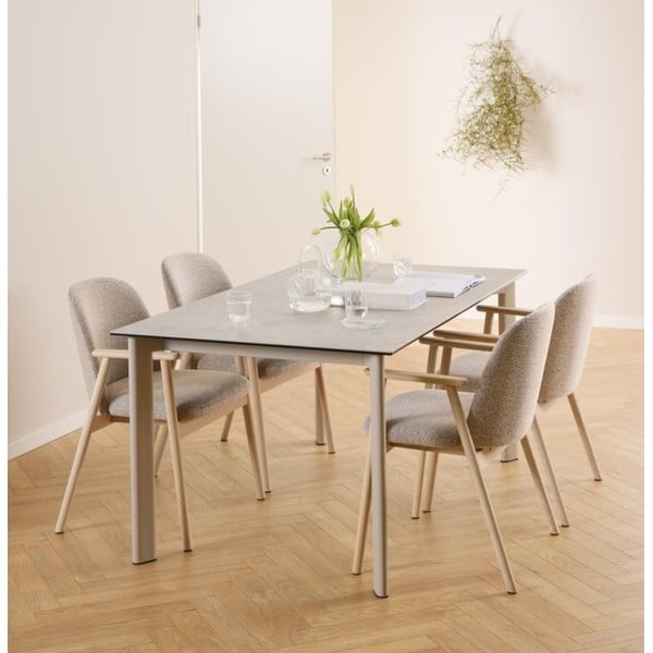 Béžová jedálenská stolička Leo – Actona-image-1