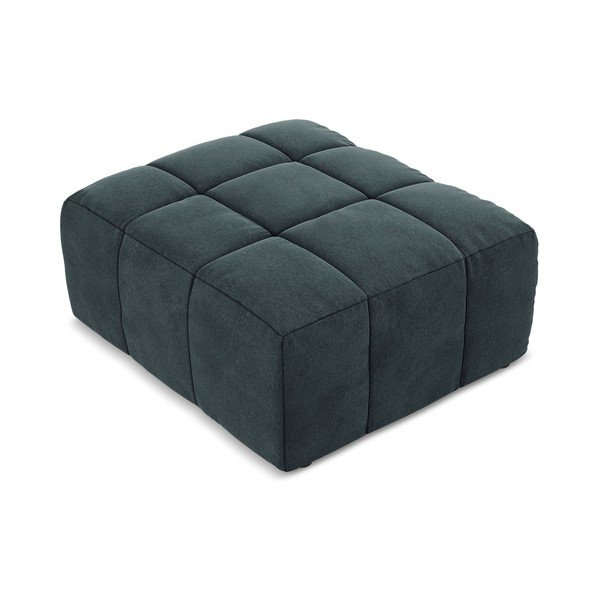 Modrá zamatová podnožka Aloha – Makamii-image-2