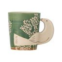 Zelený keramický hrnček na cappuccino 260 ml Hezha – Bloomingville