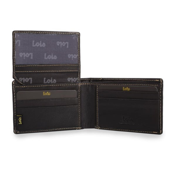 Pánska kožená peňaženka LOIS no. 386, čierna