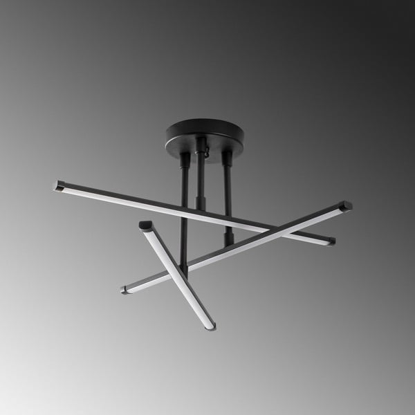 Čierne LED stropné svietidlo 26x51 cm Umut – Opviq lights-image-1