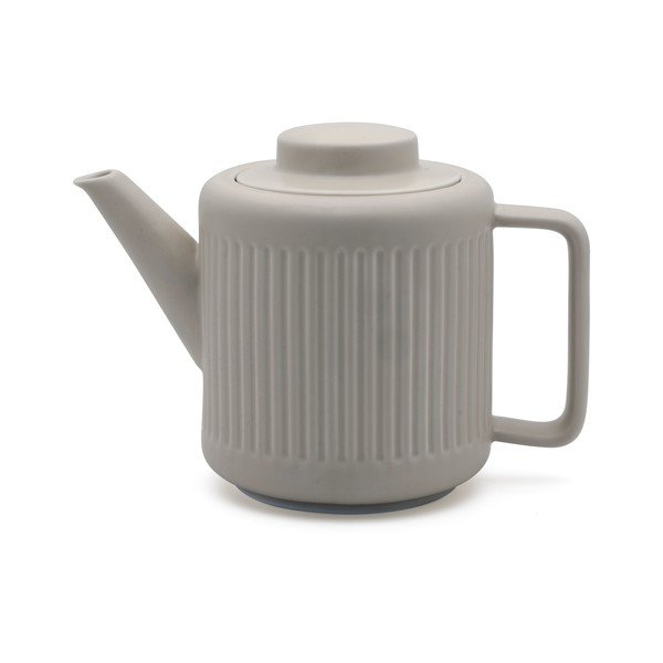 Sivá porcelánová kanvica na čaj so sitkom 1,2 l Skagen – Bredemeijer