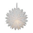 Biela vianočná svetelná dekorácia Star Trading Clipp, ø 60 cm