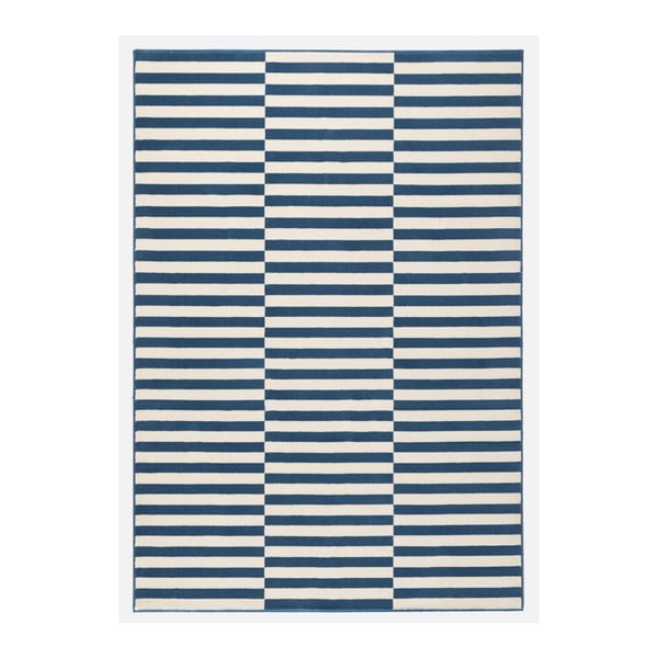 Modro-biely koberec Hanse Home Gloria Panel, 80 x 150 cm