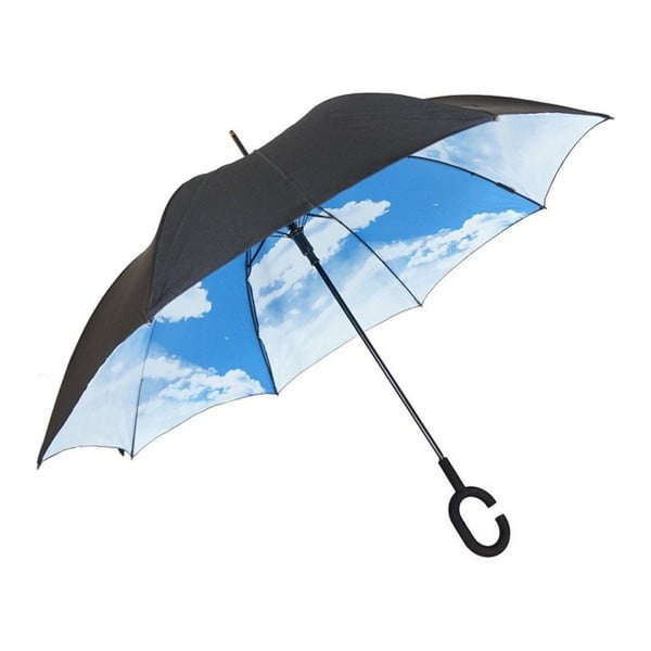 Modro-čierny dáždnik Sky, ⌀ 110 cm